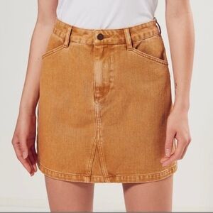 Guess Urban Outfitters ochre twill denim mini skirt extra small